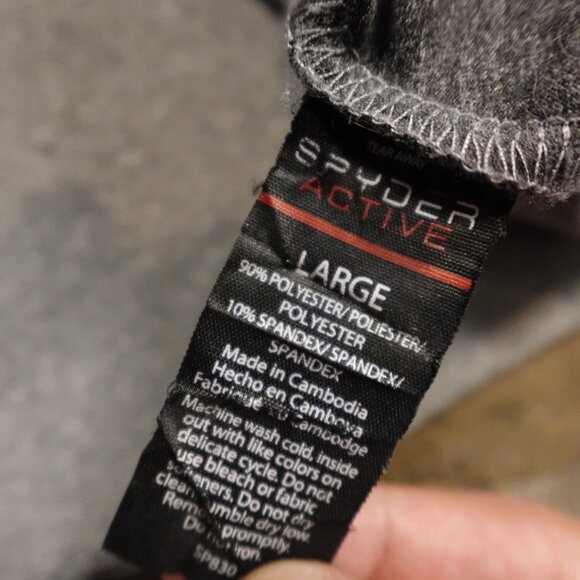 Spyder Active Quarter Zip Pullover Women’s Large Gray Performance Training - Picture 12 of 14